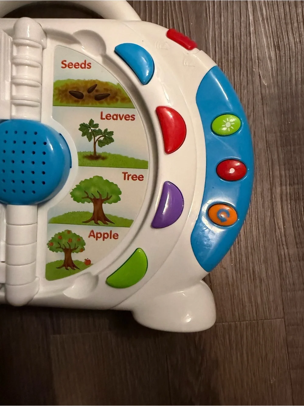 Interactive ABC Learning Toy - White with Multicolor Buttons